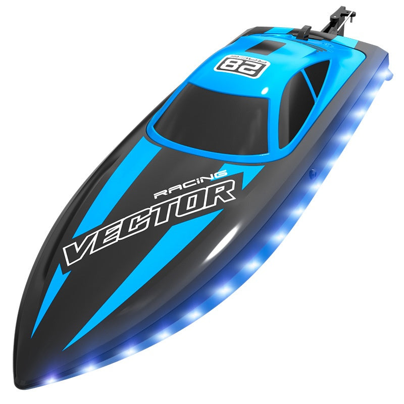 Small High-Speed LED Remote Control Water Toy Boat