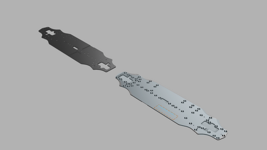 Xpress XQ2S 1/10 Scale RC Carbon Fiber Chassis