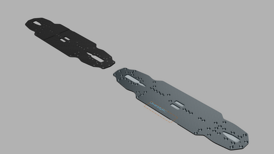 Xray X4 '22 and '23 1/10 Scale RC Carbon Fiber Chassis